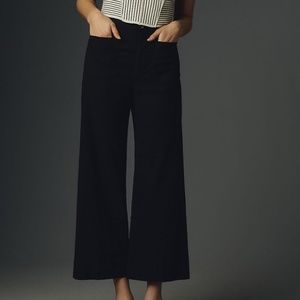 Anthropologie Mauve The Colette Cropped Wide-Leg Pants